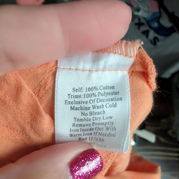 3J Johnny Was Button Down Small Embroidered Top Fitted Butterfly - Picture 9 of 10